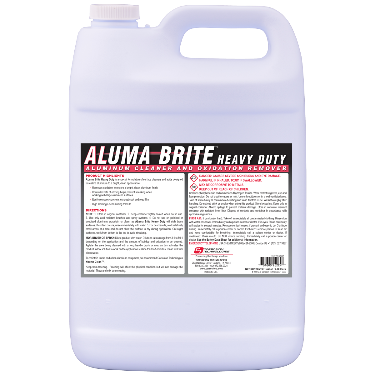 Aluma Brite Heavy Duty Aluminum Cleaner and Oxidation Remover 1 Gallon